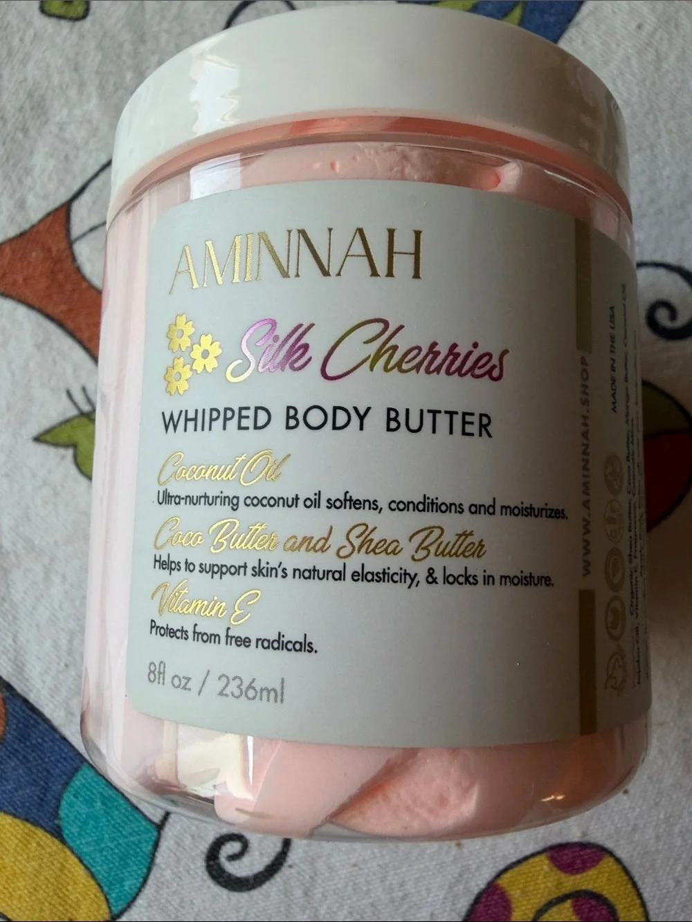 🍒 AMINNAH Silk Cherries Whipped Body Butter  🍒 NWT 🍒